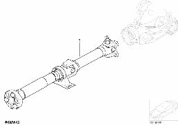 Arbre de transmission (joint de cardan) diagram for BMW Z4 E85 2.5i
