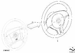 MODIFICAT. 4-SPOKE STRNG WHL => SPORT diagram for BMW 3 Series E46 318i