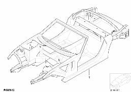 BODY SKELETON diagram for BMW Z4 E85 2.5si