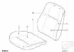 个性化标配座椅座套 皮革 N6 diagram for BMW 3 Series E46 316ti