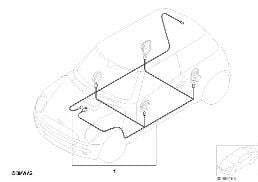Zest. dopos. - system stereo diagram for BMW MINI R50 Cooper
