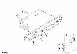 Kontroler systemów audio CC diagram for BMW 7 Series E65 745i