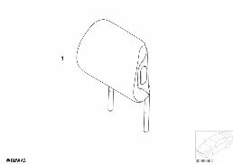 个性化头枕 皮革 后部 diagram for BMW 3 Series E46 316ti