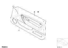个性化车门饰件 安全气囊 前部 diagram for BMW 3 Series E46 316ti