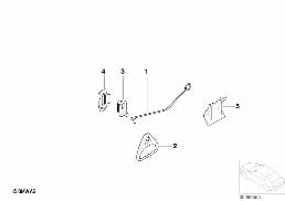 RETROFIT,LUGG. COMPARTM. EMRGNCY RELEASE diagram for BMW 3 Series E46 318i