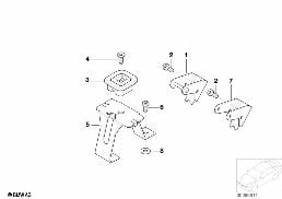 Mocowanie fotelika dla dzieci diagram for BMW 7 Series E65 745i