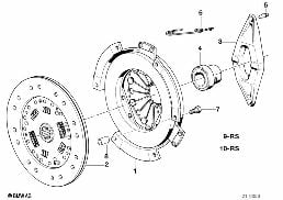 CLUTCH diagram for BMW 8 Series E31 850Ci