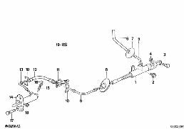 CLUTCH CONTROL diagram for BMW 5 Series E34 535i
