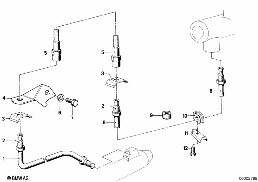 CLUTCH CONTROL diagram for BMW 7 Series E23 733i