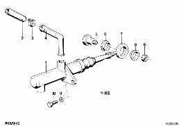 INPUT CYLINDER CLUTCH diagram for BMW 7 Series E23 733i