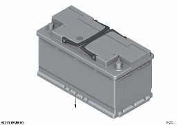 ORIGINAL BMW BATTERY diagram for BMW 1 Series F40 M135iX