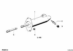 กระบอกคลัตช์ สัญญาณออก diagram for BMW 5 Series E12 530i