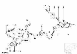 ชุดควบคุมคลัตช์ diagram for BMW 7 Series E38 735i
