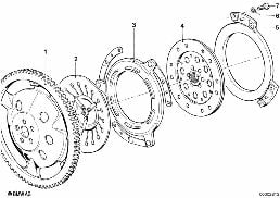 Disque d'embrayage diagram for BMW R45-R65LS..78-85 R45