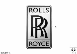 Loga / tahy písma diagram for BMW Rolls-Royce Phantom RR1 Phantom