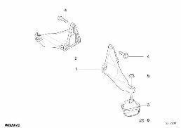 ENGINE SUSPENSION diagram for BMW 7 Series E38 L7