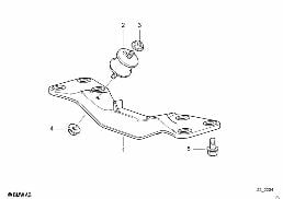SUSPENSION AUTOMATIC TRANSMISSION diagram for BMW 7 Series E38 L7