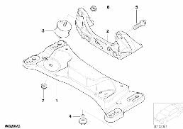 GEARBOX MOUNTING diagram for BMW 3 Series E46 325i