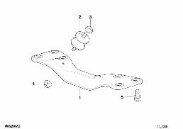 GEARBOX MOUNTING diagram for BMW 5 Series E39 520i