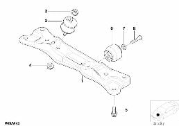 SUSPENSION AUTOMATIC TRANSMISSION diagram for BMW 5 Series E39 520i