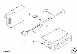 Transformat.navigation MK-1 en MK-3 diagram for BMW 5 Series E39 525td