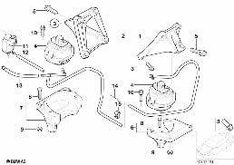 发动机悬挂装置 diagram for BMW 7 Series E65 740d