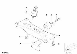 Suspension de boite automatique diagram for BMW 5 Series E39 540i
