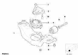 기어박스 서스펜션/자동변속기 diagram for BMW 5 Series E39 528i