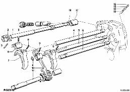 GETRAG 242 INNER GEAR SHIFTING PARTS diagram for BMW 3 Series E21 320i