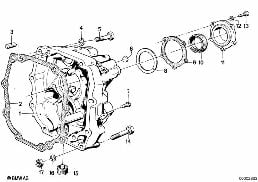 GETRAG 242 COVER+ATTACH.PARTS diagram for BMW 3 Series E21 315