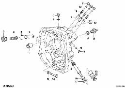 GETRAG 242 INNER GEAR SHIFT./SPEEDOM DRI diagram for BMW 3 Series E21 315