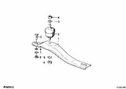 GEARBOX SUSPENSION diagram for BMW 3 Series E21 315