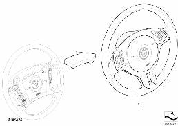 MODIFICAT.4-SPOKE MFL STRNG WHL=> SPORT diagram for BMW 3 Series E46 318i