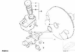 Maitre-cylindre de frein diagram for BMW Z4 E85 2.5i