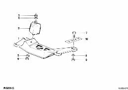 GEARBOX SUSPENSION diagram for BMW 5 Series E28 535i