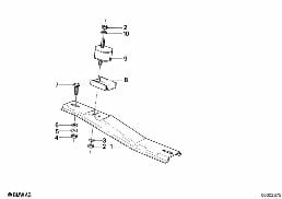 GEARBOX SUSPENSION diagram for BMW 5 Series E12 525