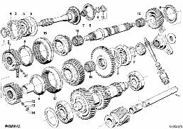 GETRAG 262 GEAR WHEEL SET,SINGLE PARTS