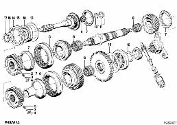 GETRAG 262 GEAR WHEEL SET,SINGLE PARTS