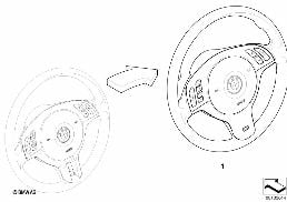 MODIFICAT.STRNG WHL MFL SPORT => M SPORT diagram for BMW 3 Series E46 318i
