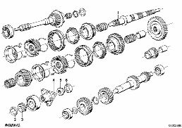 GETRAG 242 GEAR WHEEL SET,SINGLE PARTS
