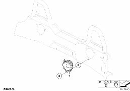 LOUDSPEAKER REAR STEREO SYSTEM diagram for BMW Z4 E86 M3.2