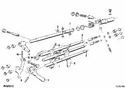 GETRAG 262 INNER GEAR SHIFTING PARTS diagram for BMW 5 Series E12 525