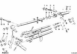 GETRAG 262 INNER GEAR SHIFTING PARTS diagram for BMW 5 Series E12 525