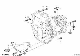 GEARBOX MOUNTING PARTS diagram for BMW 3 Series E21 315