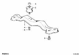 GEARBOX SUSPENSION diagram for BMW 5 Series E34 520i