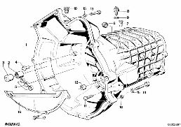 GETRAG 242 HOUSING+ATTACHING PARTS diagram for BMW 3 Series E21 320i