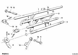 GETRAG 242 INNER GEAR SHIFTING PARTS diagram for BMW 3 Series E21 315