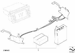 Kit 2ème monte fonction-TV diagram for BMW 5 Series E39 525td