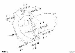 GEARBOX MOUNTING diagram for BMW 6 Series E24 M6