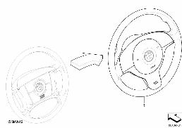 Zmiana kier. 4-ramienna => sportowa M diagram for BMW 5 Series E39 520d